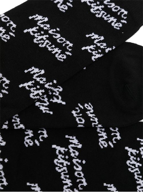 Handwriting all over socks Maison Kitsuné | NM06440KT0014P199